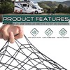 JINGKE 2 Pcs Small Cargo Net Pocket Elastic Mesh Netting
