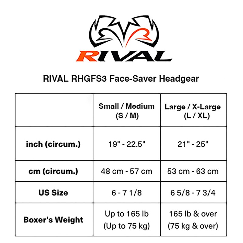 Rival Boxing Guerrero Facesaver Headgear - L/XL - Red/Black