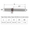 sourcing map 10mm Paper Punch Drill, Taper Shank Hollow Bit