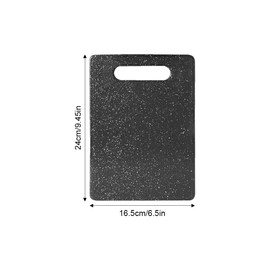 2pcs Small Chopping Board Set,Granite Effect Chopping Board,Double-Sided Use Mini Chopping Board and Black Chopping Board, Non-Slip Plastic Cutting Boardfor Camping Food Prep and Dishwasher Safe