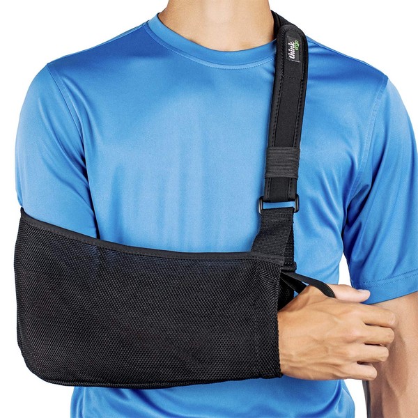 think ergo arm sling sport (adult size, left and right compatible, arm hanging support) #28030