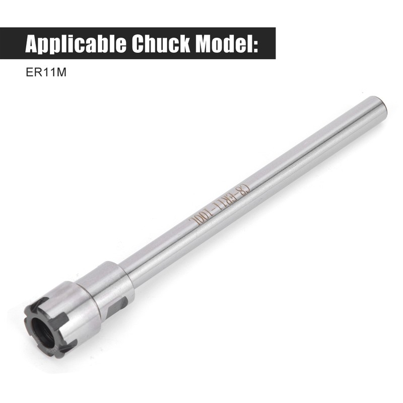 ER11M-100L Collet Chuck Holder Extension Rod Straight Shank Milling Cutter