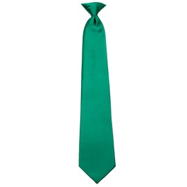 BUYYOURTIES CLIPON-ADF-2 - Mens Solid Color Clip On Easy to Remove Clip Necktie Ties