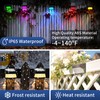 Tadyreal Solar Fence Lights Outdoor Waterproof IP65, 10 Lighting Modes
