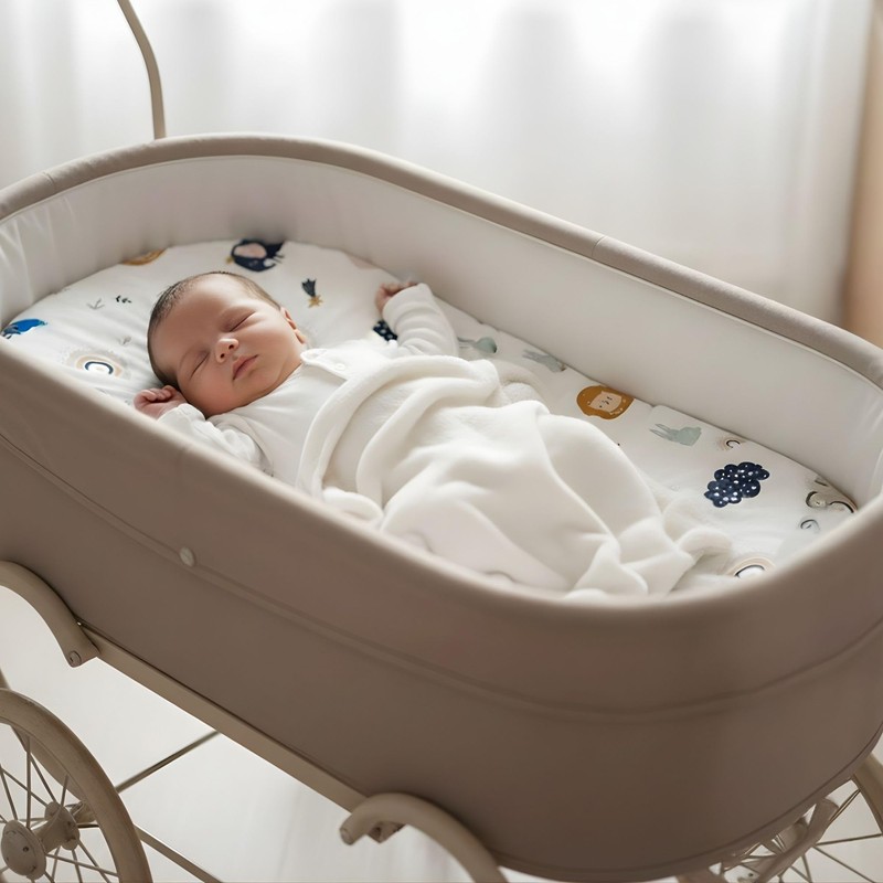 Lenzuola con angoli per passeggino Set di 3: 35x75 cm
