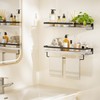 AMADA HOMEFURNISHING Bathroom Shelves with Towel Bar, Floating Shelves, Wall