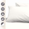 Pizuna 100% Cotton Housewife Pillowcases 2 Pack Off White 48x74cm,