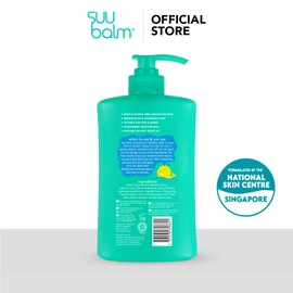 Suu Balm Kids - Soothing Moisturiser Cream Body Wash - Eczema, Psoriasis, Dry, Sensitive Skin Treatment (420ml)