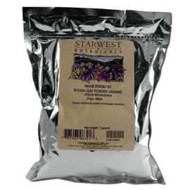 Starwest Botanicals Stevia Leaf Powder Organic Medicinal and Botanical Herbs