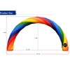 WYDDDARY Rainbow Advertising Arch 19.7x9.8ft Inflatable Arch Without Blower for