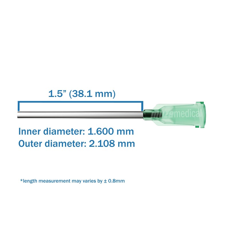Muzamedical Muzamedical Blunt Tip Precision Dispenser Needle Stainless Steel -