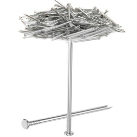 Dayalo Pack of 50 steel nails, 100 mm, nails, stainless steel, nails for concrete walls, picture nails, nail woodworking brick for use on concrete, brick, plaster and wood