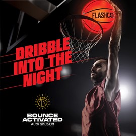 Light Up Basketball - Glow in the Dark - Sports Gear Accessories Gifts for Boys 8-15+ Year Old - Kids, Teens Gift Birthday Ideas - Cool Teen Boy Toys Ages 8 9 10 11 12 13 14 15 Age Outdoor Teenage