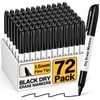 V-Opitos 72 Pack Fine Tip Black Dry Erase Markers