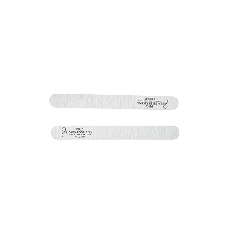240/240 Grit Nail File Proimpressions (Boomerang 25 Pack)