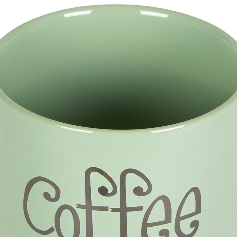 DII Kitchen Accessories Retro Collection Ceramics, Canister Set, Jadeite, 3