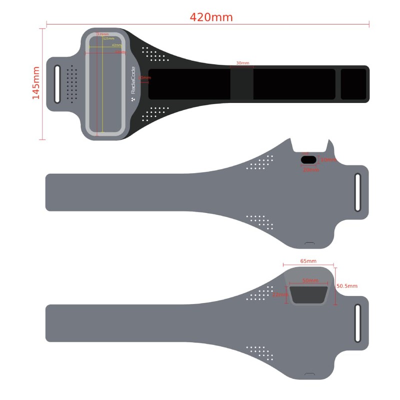 102/103 Case Armband Legband with Adjustable Strap Made from Soft
