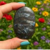1pcs Arfvedsonite Palmstone Worry Stone Healing Crystal Meditation Reiki Gifts