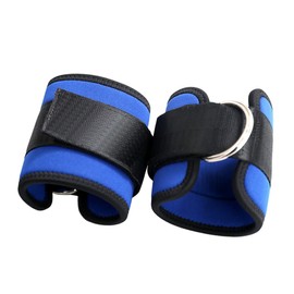 BIUDECO Fitness Ankle Straps Set 2pcs D-Ring Ankle Calfs Band for Gym Leg Extensions Hip Abduction Comfortable Cotton Padding Storage Bag