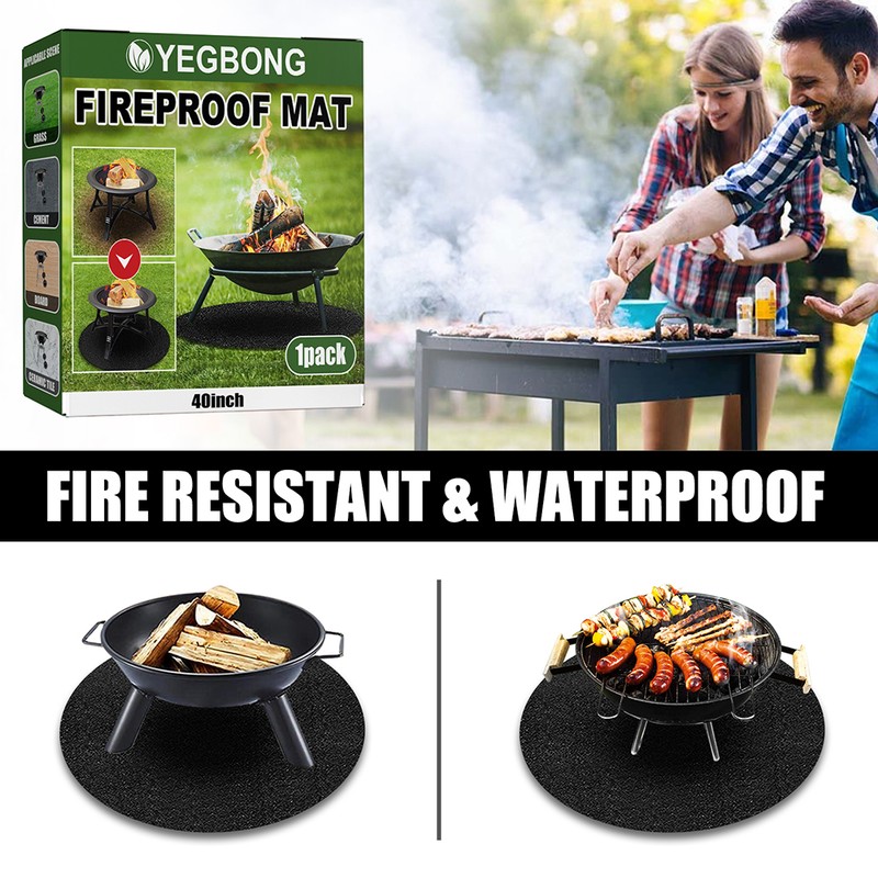 Fire Pit Mat Under Grill Mat Round Grill Mat Outdoor