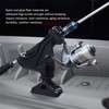 Fishing Rod Holder Clamp Base 360° Adjustable Rotating Weatherproof Open