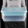 BTSKY Stack & Carry Box, Clear Plastic Storage Container Stackable