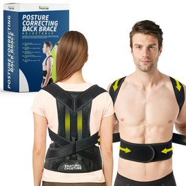 The Natural Posture Posture Corrector for Men and Women - Lumbar Back Brace and Shoulder Straightener - Helps Provide Lower Back Support and Relief - Adjustable, Comfortable and Easy to Wear