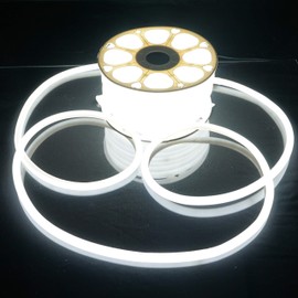 Russell Decor LED Neon Rope Lights Flexible (Cool White, 100 FT)