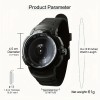 Sports Style Quartz Watch, Creative Design, Round Dial, Electronic Movement,