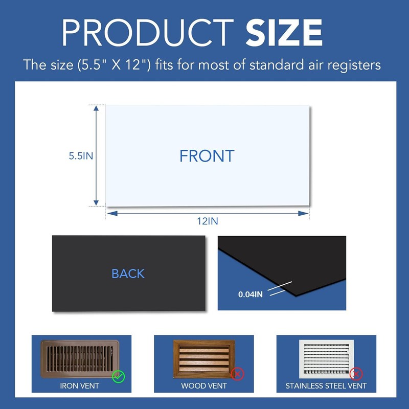 DIYMAG 4Pack Strong Magnetic Vent Covers, Magnets for Home Floor