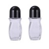 TOPWEL 2PCS 50ml/1.69oz Empty Clear Deodorant Glass Roller Bottles Refillable