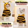 DENTRUN Sphynx Hairless Cats Costume Funny Bee Warm Winter Sweater
