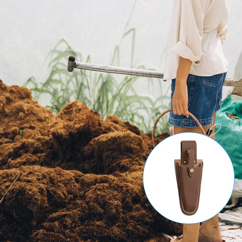 GLADFRESIT Garden Leather Tool Cover Scissors Pliers Cowhide Kit Waist