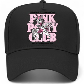 Pink Pony Club West Hollywood Vintage Trucker Hat | Premium Snapback Hat for Men & Women (US, Alpha, One Size, Black)