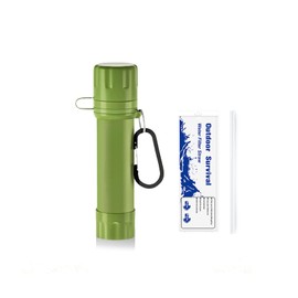 Portable mini Water Filter, Filter Straws for Drinking Survival, Portable Water Purifier for Camping,Hiking,Emergency Survival Water Straws, ultrafiltration Membrane Water Filter.