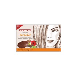 Anuved Herbal Shikakai Soap | Pack of 4 | 100 Grams Each | with Shikakai, Amla, Brahmi, Jaswand, Reetha, excellent for cleansing, nourishing & conditioning for all types of Hair