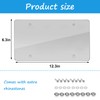 2-Pack Unbreakable Clear License Plate Frames, Slim Design, Rust-Proof Plasitc