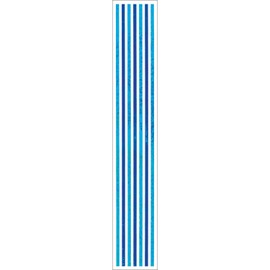 Hambly Prismatic Border Stickers, Blue Lines - 25 Sheets