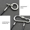 Floyutin 10 Pcs 1/8"(3mm) Wire 40" Vinyl Coated Stainless Steel