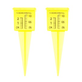 Housoutil 2PCS Rain Gauge Sprinkler, Transparent Sprinkler Gauge for Lawn Water, Water Gauge Outdoor, Water Measuring Tool for Accurate Lawn Garden