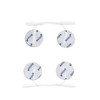 4 runde Elektroden-Pads ca. Ø32mm - EMS-Training und TENS-Schmerztherapie -