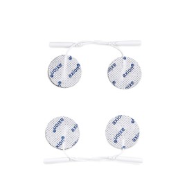 4 runde Elektroden-Pads ca. Ø32mm - EMS-Training und TENS-Schmerztherapie - axion