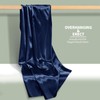 NSGZ Navy Blue Satin Fabric by The Yard, 2 Yards