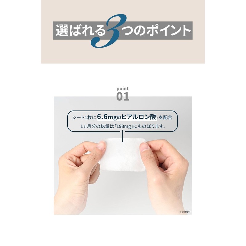 【膝サポーター付】膝に貼るヒアルロン酸 低分子ヒアルロン酸 浸透型 シート 『ヒアロエイド』 北の快適工房