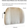 Forbell Car Headrest Pillow Soft Suede Fabric Memory Foam Car