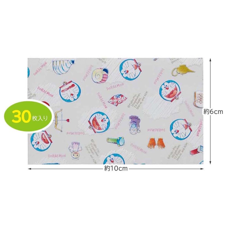 Torne Doraemon Lunch Box Ag Antibacterial Sheet, 2.4 x 3.9
