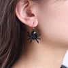 Yheakne Punk Onyx Spider Earrings Black Spider Hook Earrings Boho