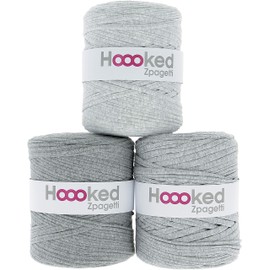 Hoooked Zpagetti Yarn - Sporty Grey - Medium Grey Shades
