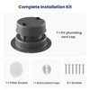 Aluminum RV Roof Vent Cover- Metal Replacement for Plastic Sewer