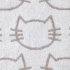 SKL Home Cat Bath Towel, White/Gray